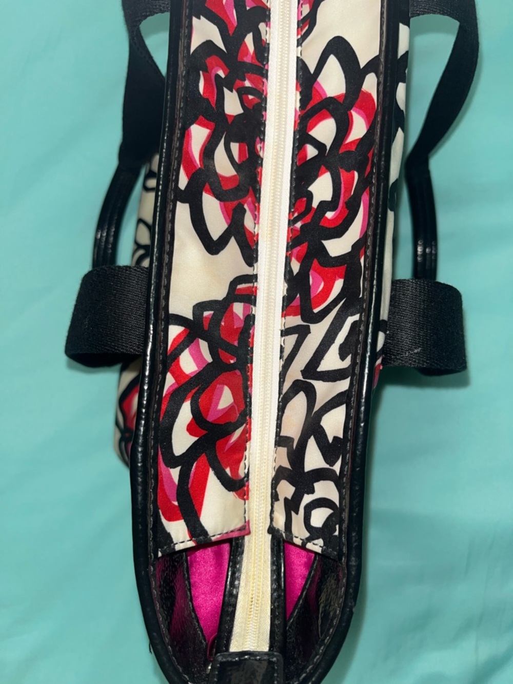 Coach Floral Graffiti Tote Bag - Picture 9 of 11